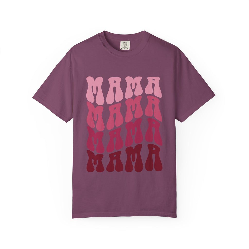 Mama Retro Stack T-Shirt — Vintage Psychedelic Mother's Day Tee