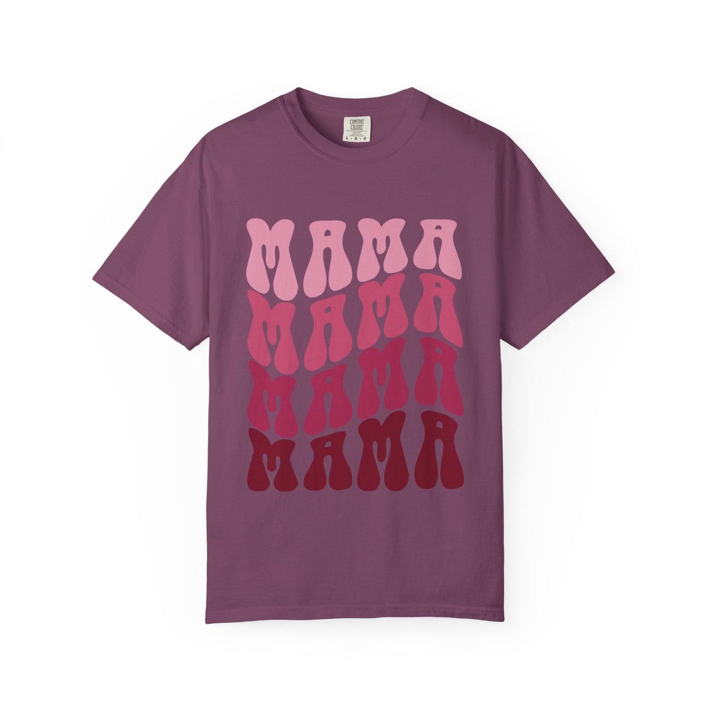 Mama Retro Stack T-Shirt — Vintage Psychedelic Mother's Day Tee
