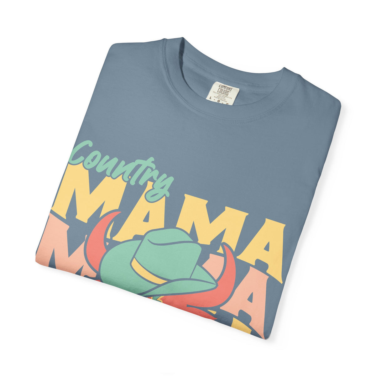 Country Mama T-Shirt — Retro Cowboy Hat Graphic Tee for Moms