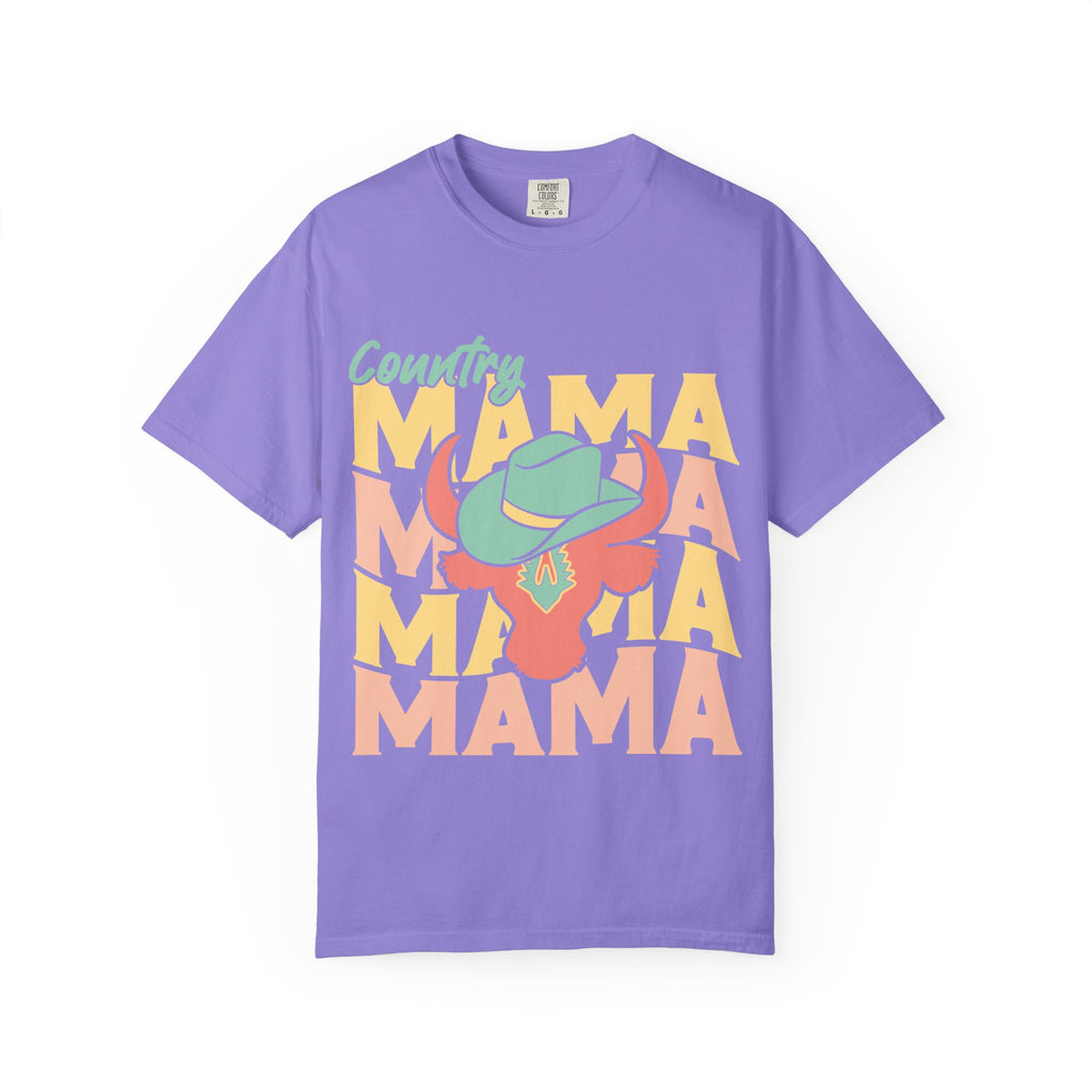 Country Mama T-Shirt — Retro Cowboy Hat Graphic Tee for Moms