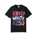 Red White & 250 Patriotic T-Shirt — 4th of July Celebration Tee