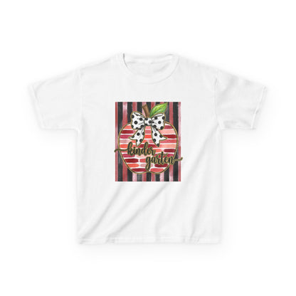 Kids Tee — "Kinder Garten" Apple Design (Back-to-School, Teacher Appreciation)