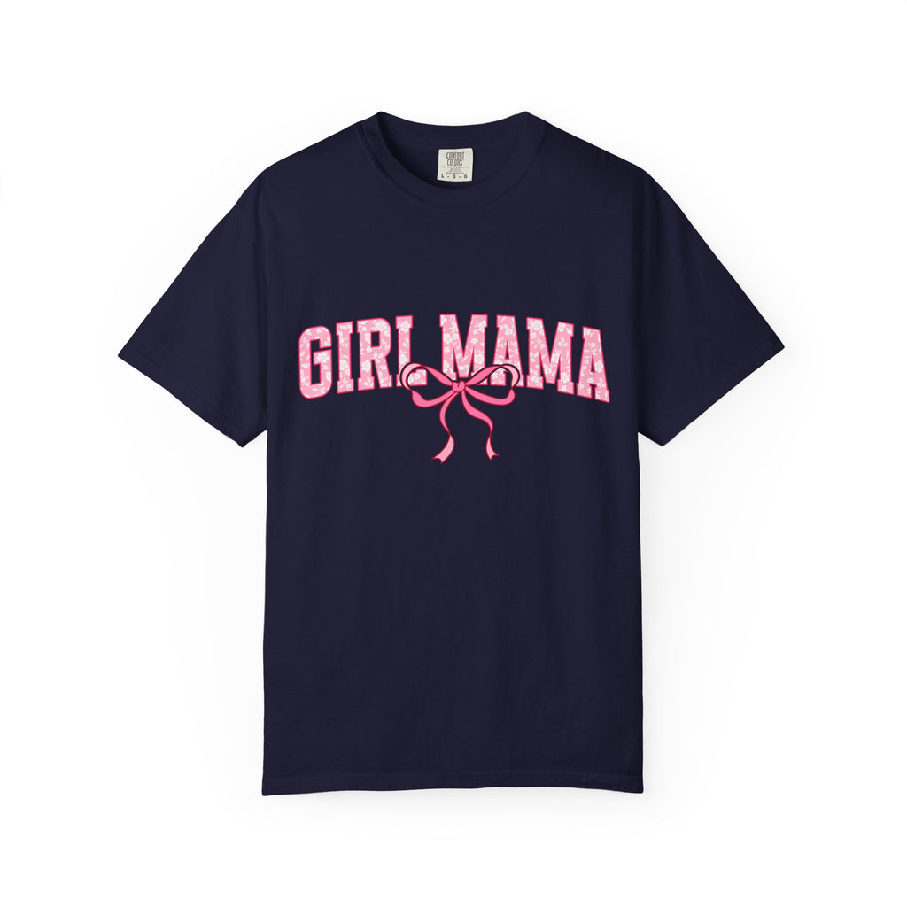 Girl Mama T-Shirt — Pink Ribbon Graphic Tee for New & Expecting Moms
