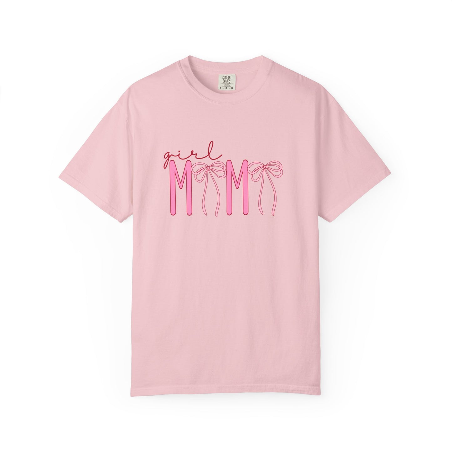 Girl Mom Tee — Pink Ribbon Script Mother's Day T-Shirt