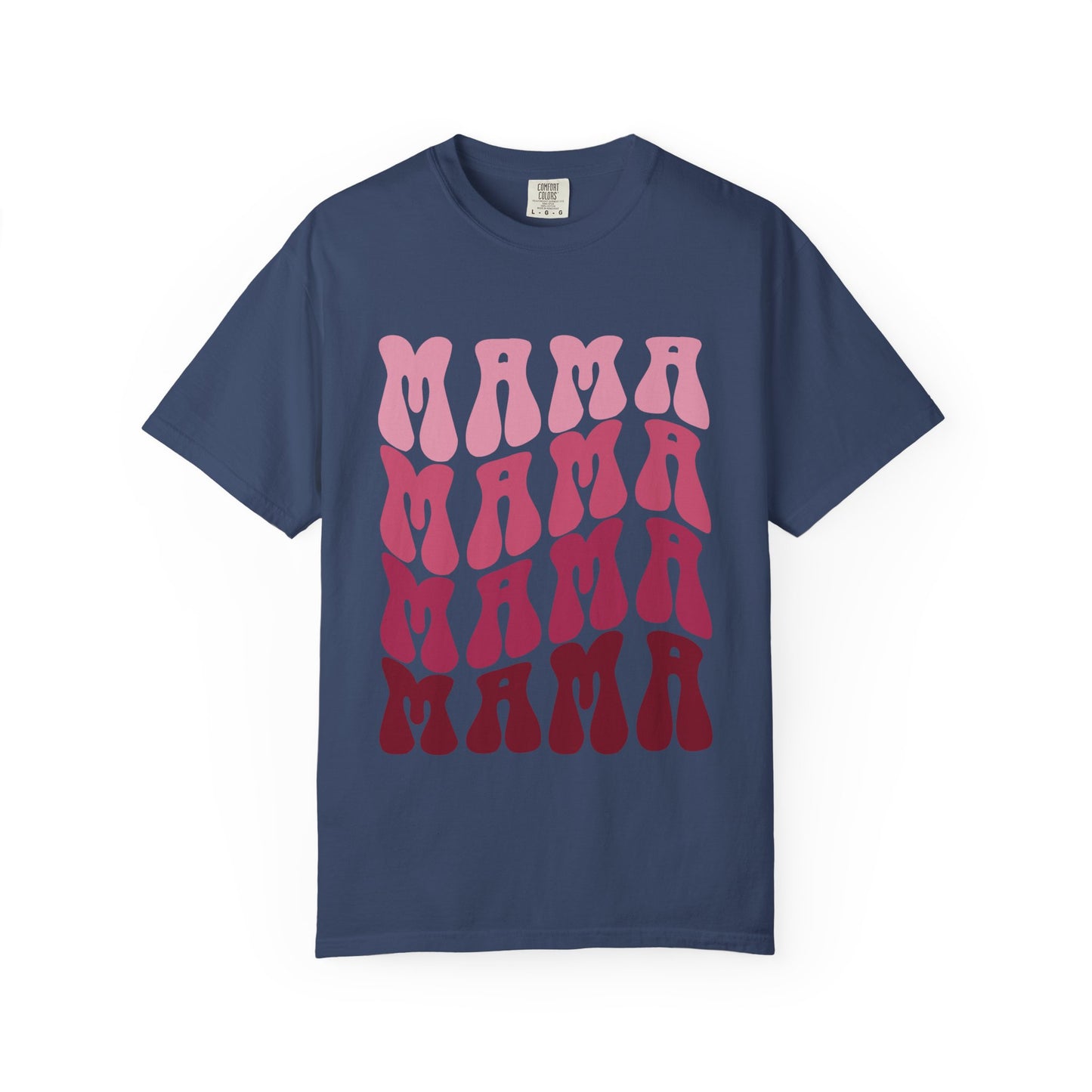 Mama Retro Stack T-Shirt — Vintage Psychedelic Mother's Day Tee