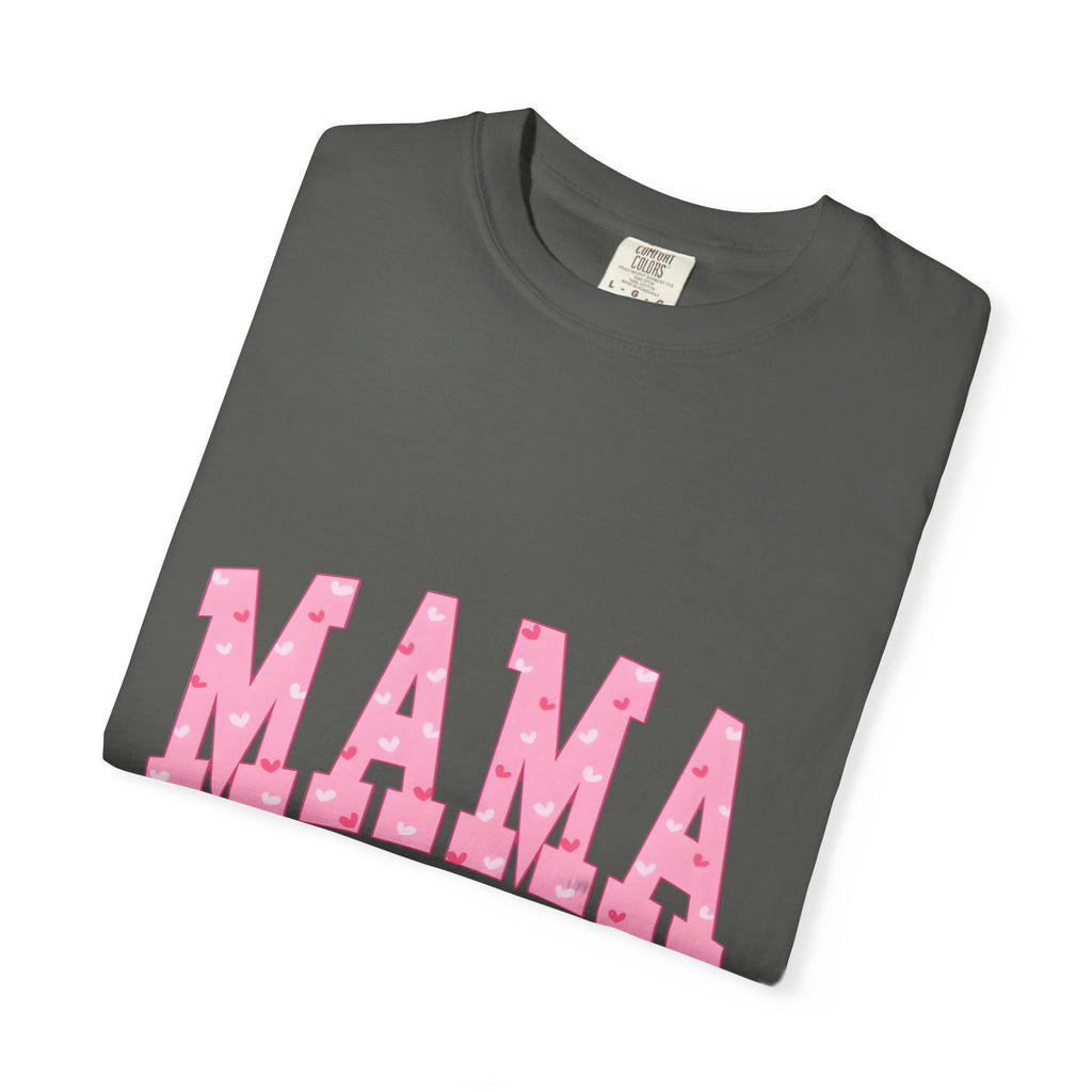 Mama Pink Polka Dot T‑Shirt — Cute Mama Tee with Bow