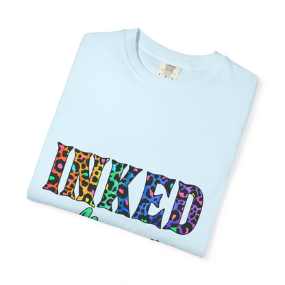 Inked Mama T-Shirt — Colorful Tattoo Script Tee for Moms