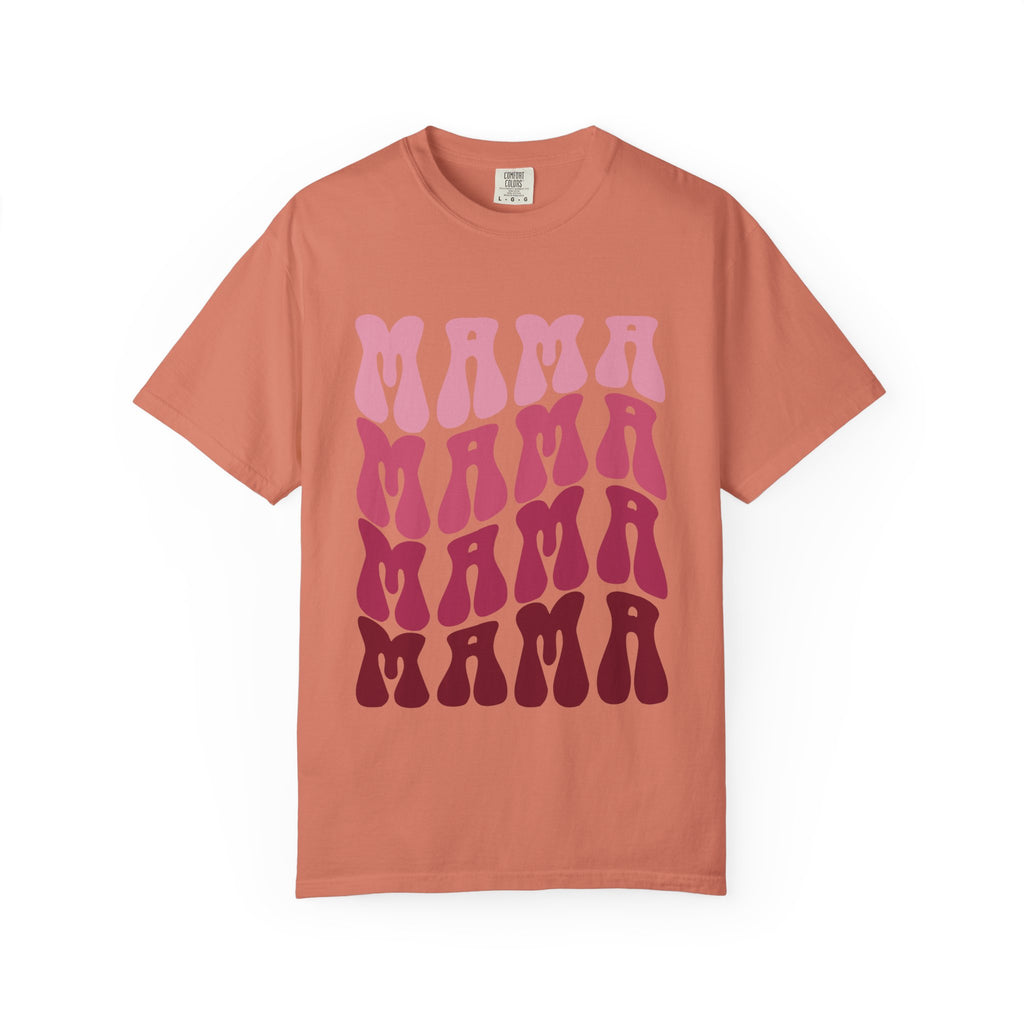 Mama Retro Stack T-Shirt — Vintage Psychedelic Mother's Day Tee