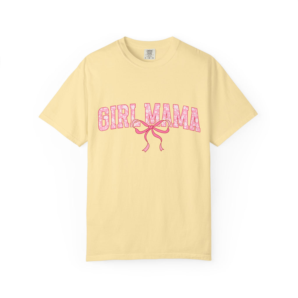 Girl Mama T-Shirt — Pink Ribbon Graphic Tee for New & Expecting Moms