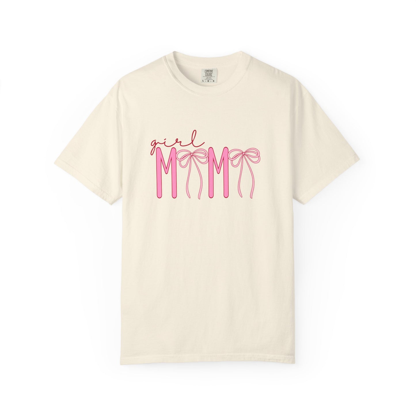 Girl Mom Tee — Pink Ribbon Script Mother's Day T-Shirt