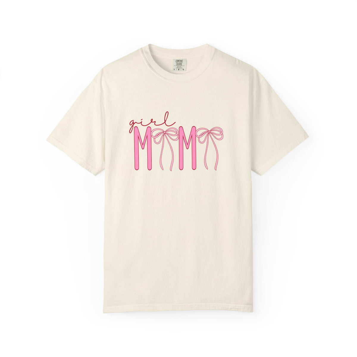 Girl Mom Tee — Pink Ribbon Script Mother's Day T-Shirt