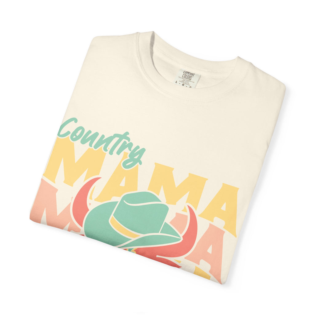 Country Mama T-Shirt — Retro Cowboy Hat Graphic Tee for Moms