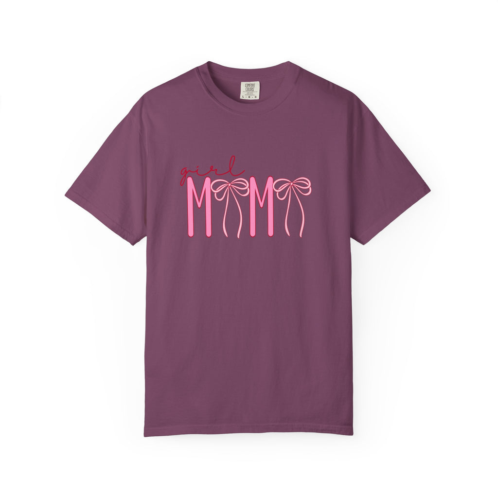Girl Mom Tee — Pink Ribbon Script Mother's Day T-Shirt