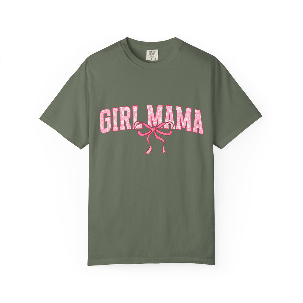 Girl Mama T-Shirt — Pink Ribbon Graphic Tee for New & Expecting Moms