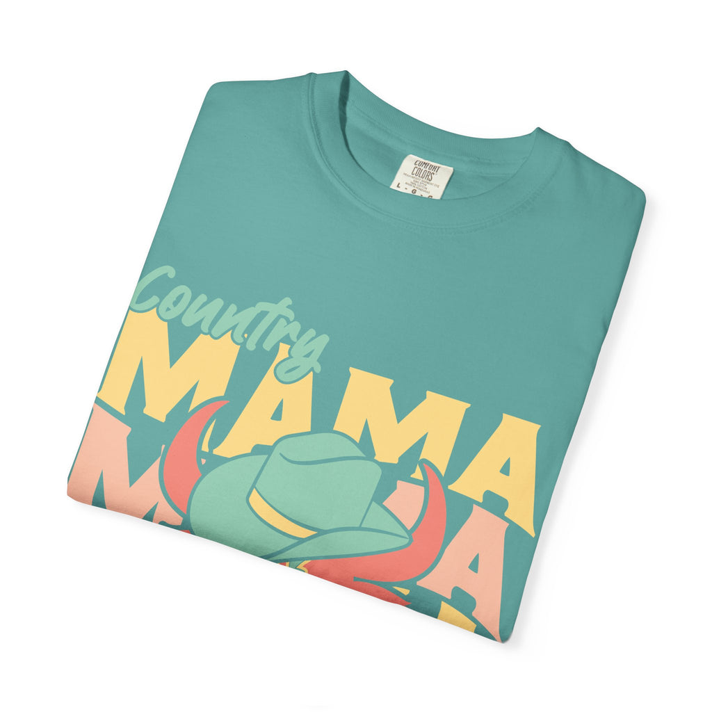 Country Mama T-Shirt — Retro Cowboy Hat Graphic Tee for Moms