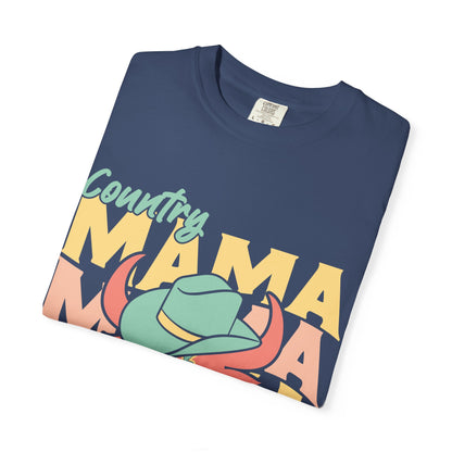 Country Mama T-Shirt — Retro Cowboy Hat Graphic Tee for Moms