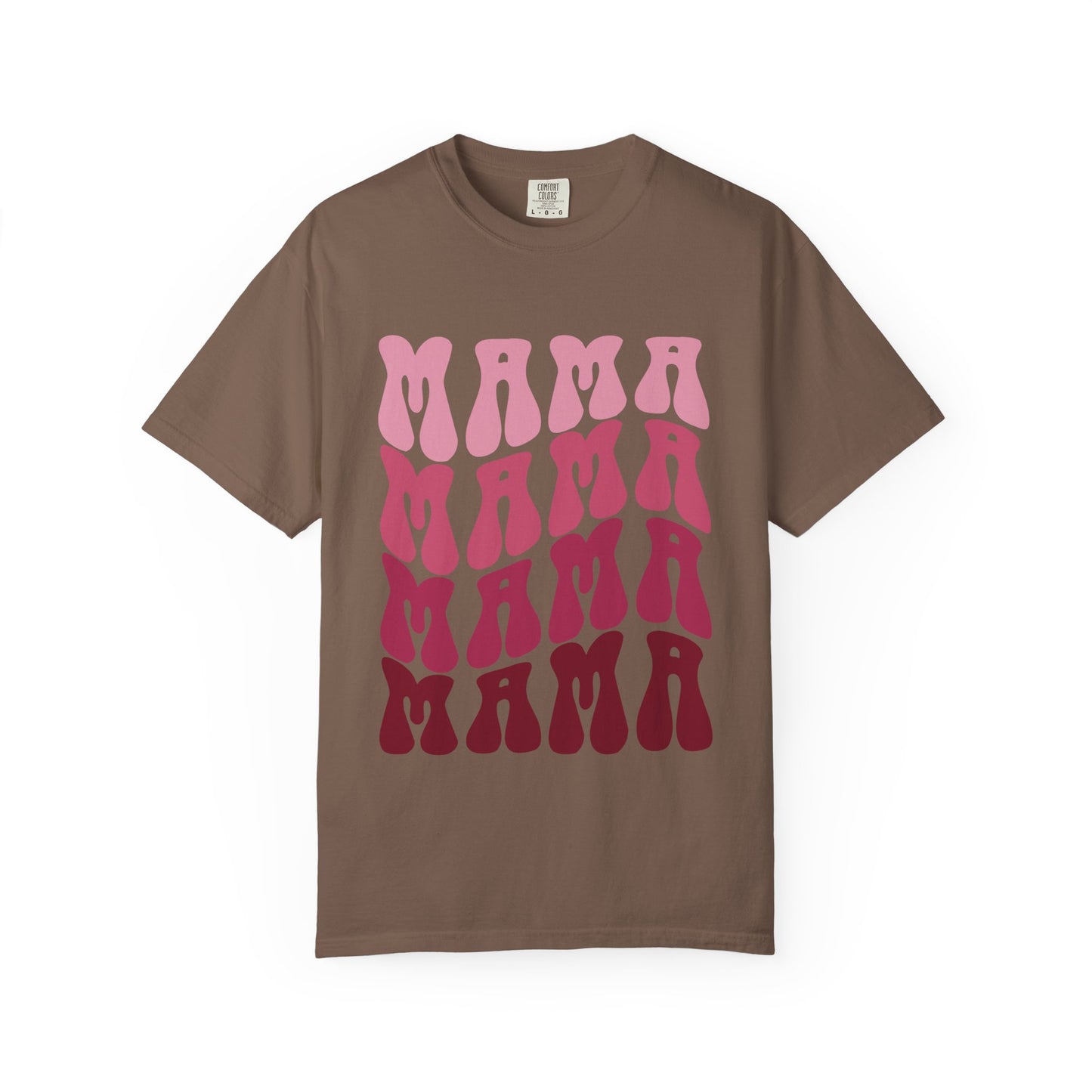 Mama Retro Stack T-Shirt — Vintage Psychedelic Mother's Day Tee