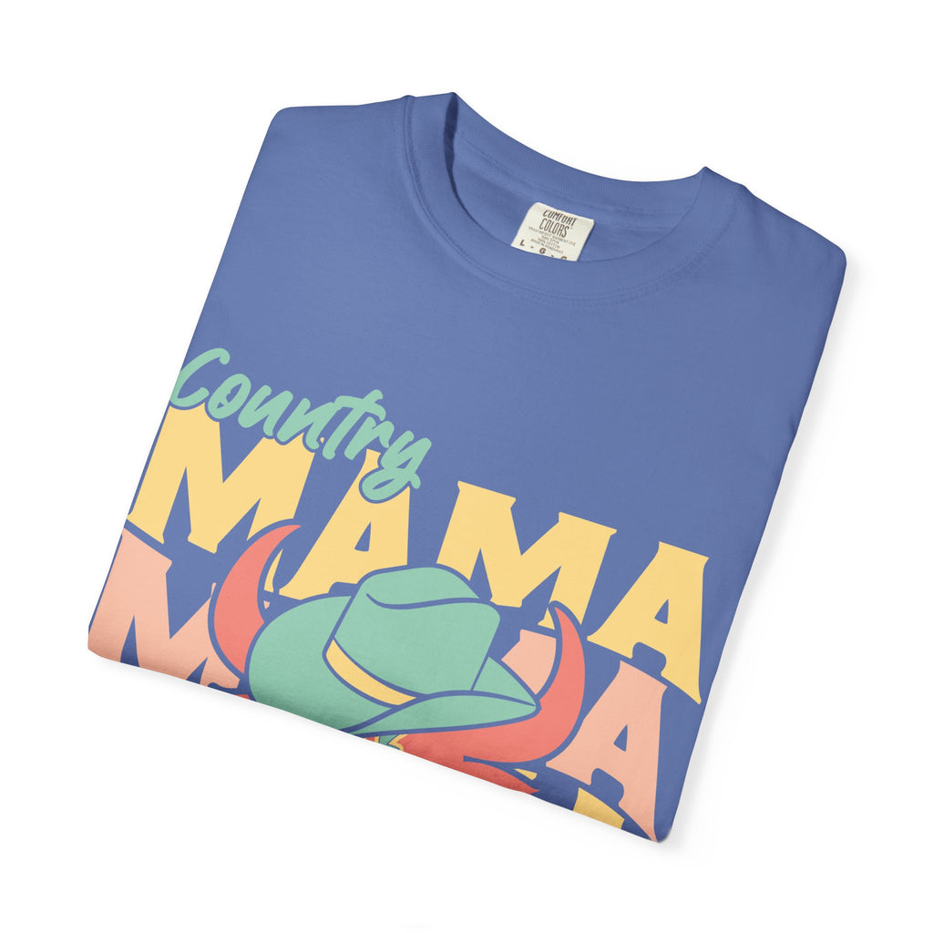 Country Mama T-Shirt — Retro Cowboy Hat Graphic Tee for Moms