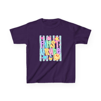 First Grade Kids T‑Shirt — Colorful Back-to-School Design