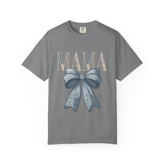 Mama Bow T-Shirt — Vintage Floral Ribbon Mother’s Day Tee