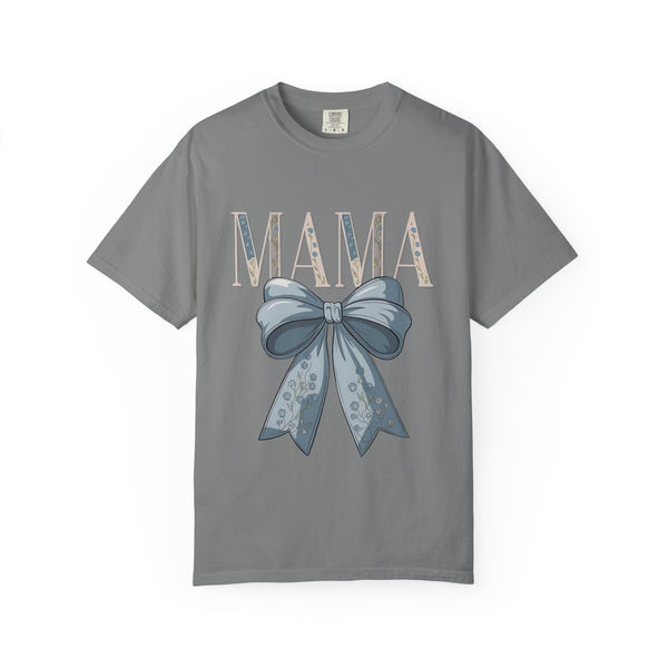 Mama Bow T-Shirt — Vintage Floral Ribbon Mother’s Day Tee