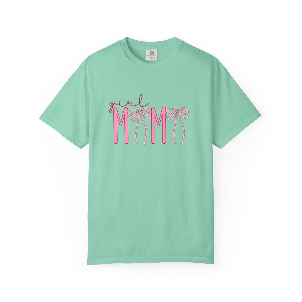 Girl Mom Tee — Pink Ribbon Script Mother's Day T-Shirt