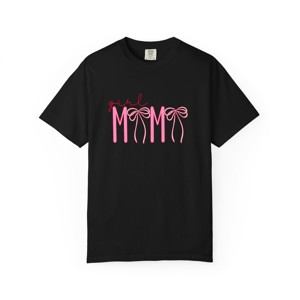 Girl Mom Tee — Pink Ribbon Script Mother's Day T-Shirt