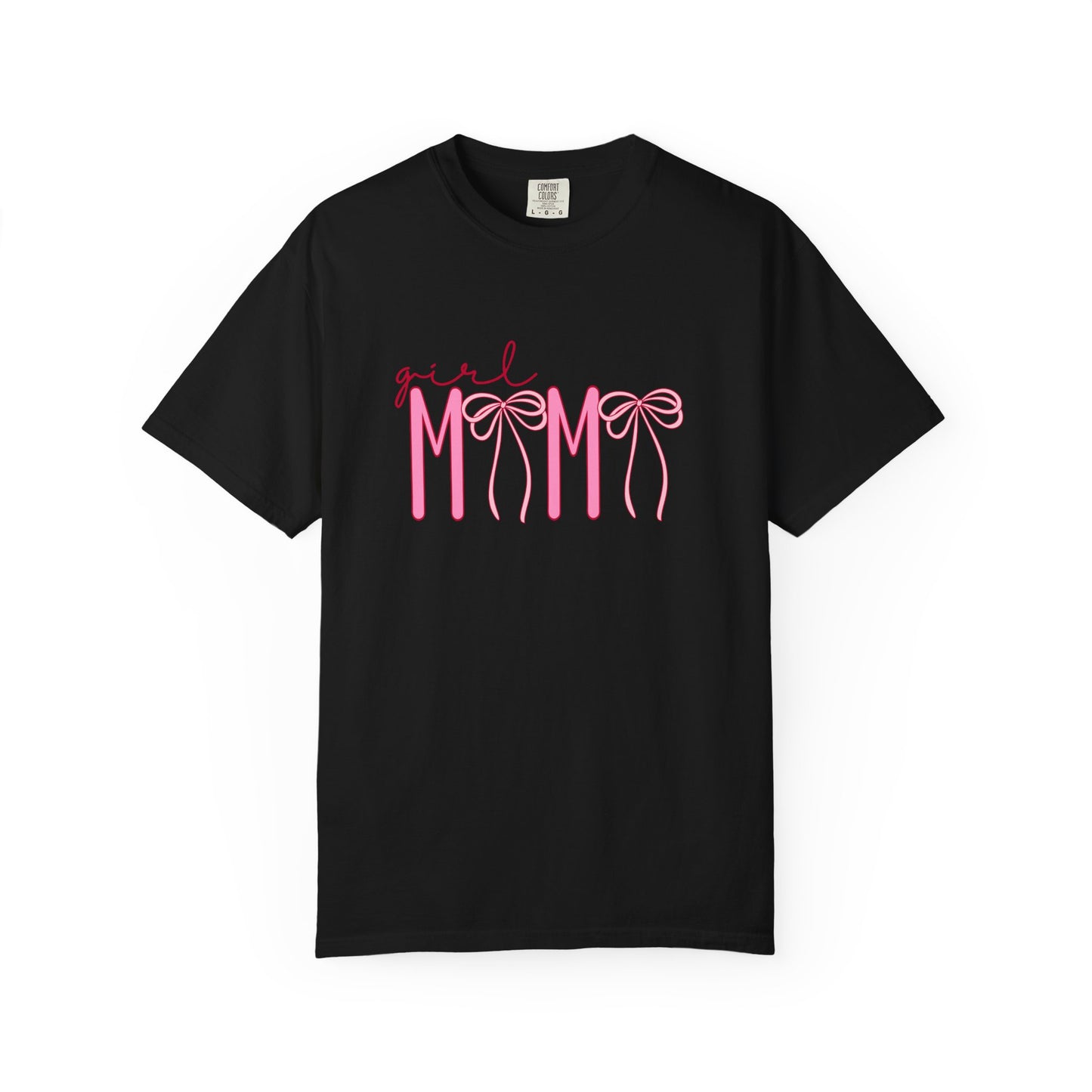 Girl Mom Tee — Pink Ribbon Script Mother's Day T-Shirt