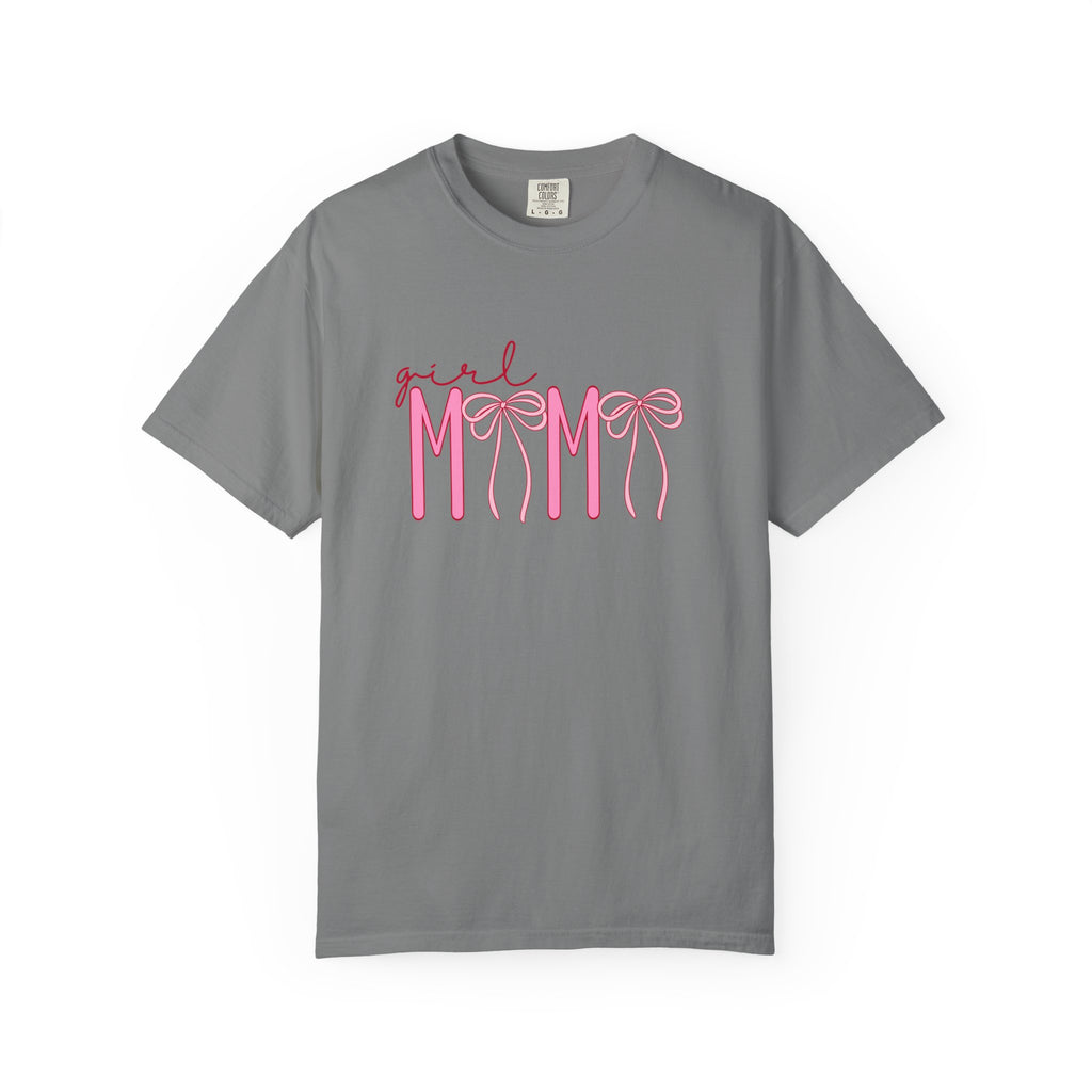 Girl Mom Tee — Pink Ribbon Script Mother's Day T-Shirt