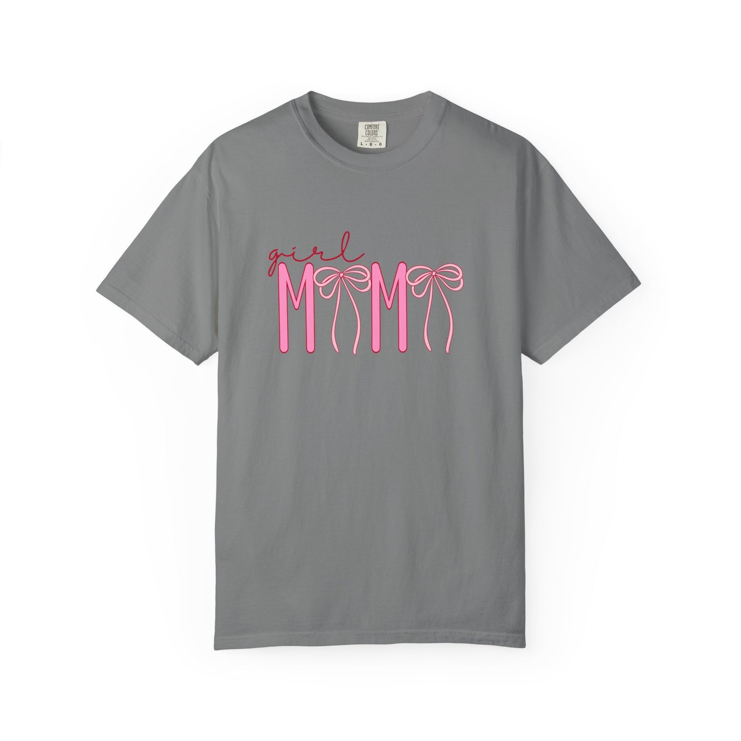 Girl Mom Tee — Pink Ribbon Script Mother's Day T-Shirt