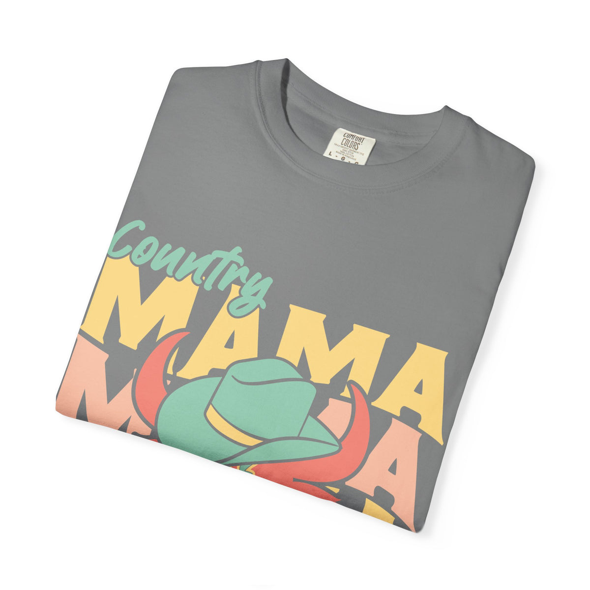 Country Mama T-Shirt — Retro Cowboy Hat Graphic Tee for Moms