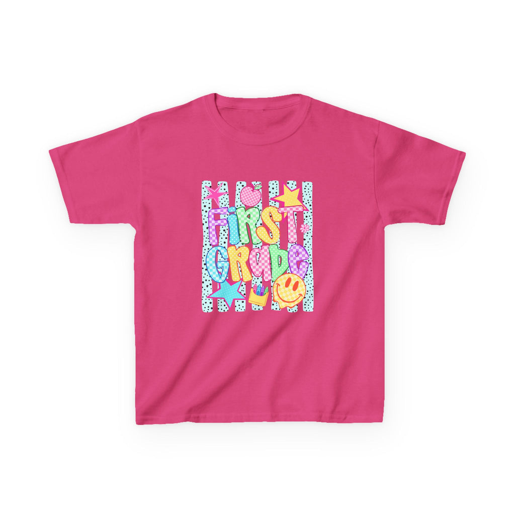 First Grade Kids T-Shirt — Colorful Back-to-School Design