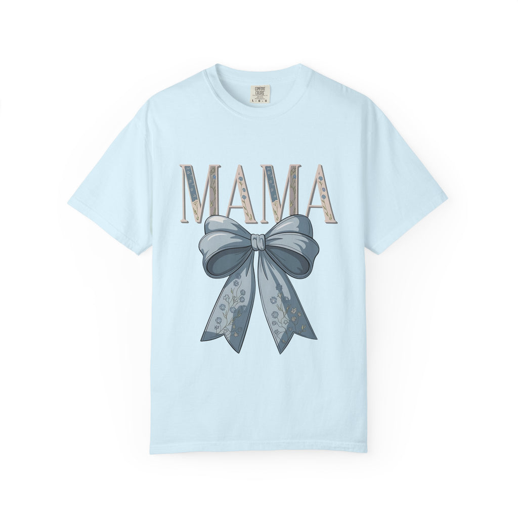 Mama Bow T-Shirt — Vintage Floral Ribbon Mother’s Day Tee