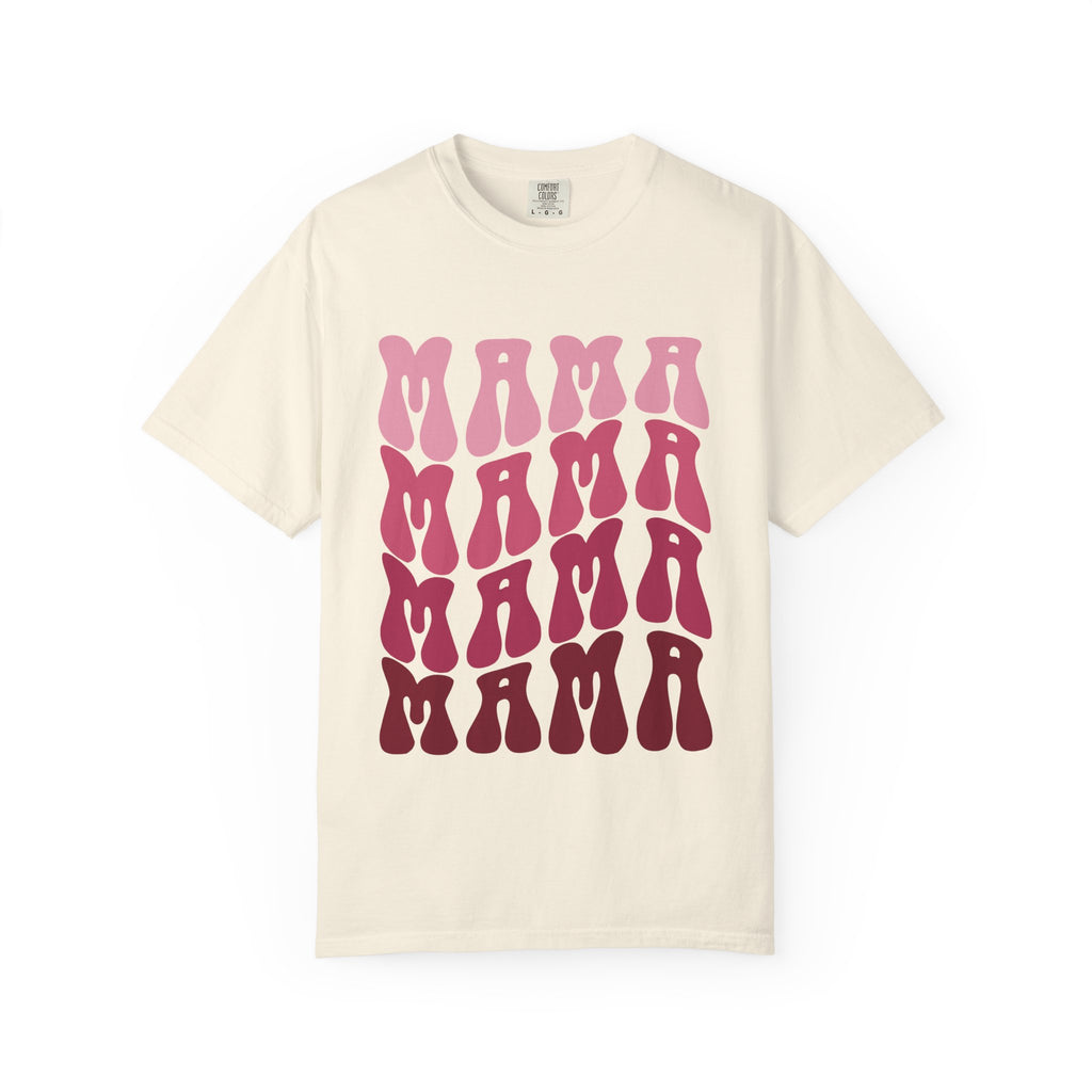 Mama Retro Stack T-Shirt — Vintage Psychedelic Mother's Day Tee