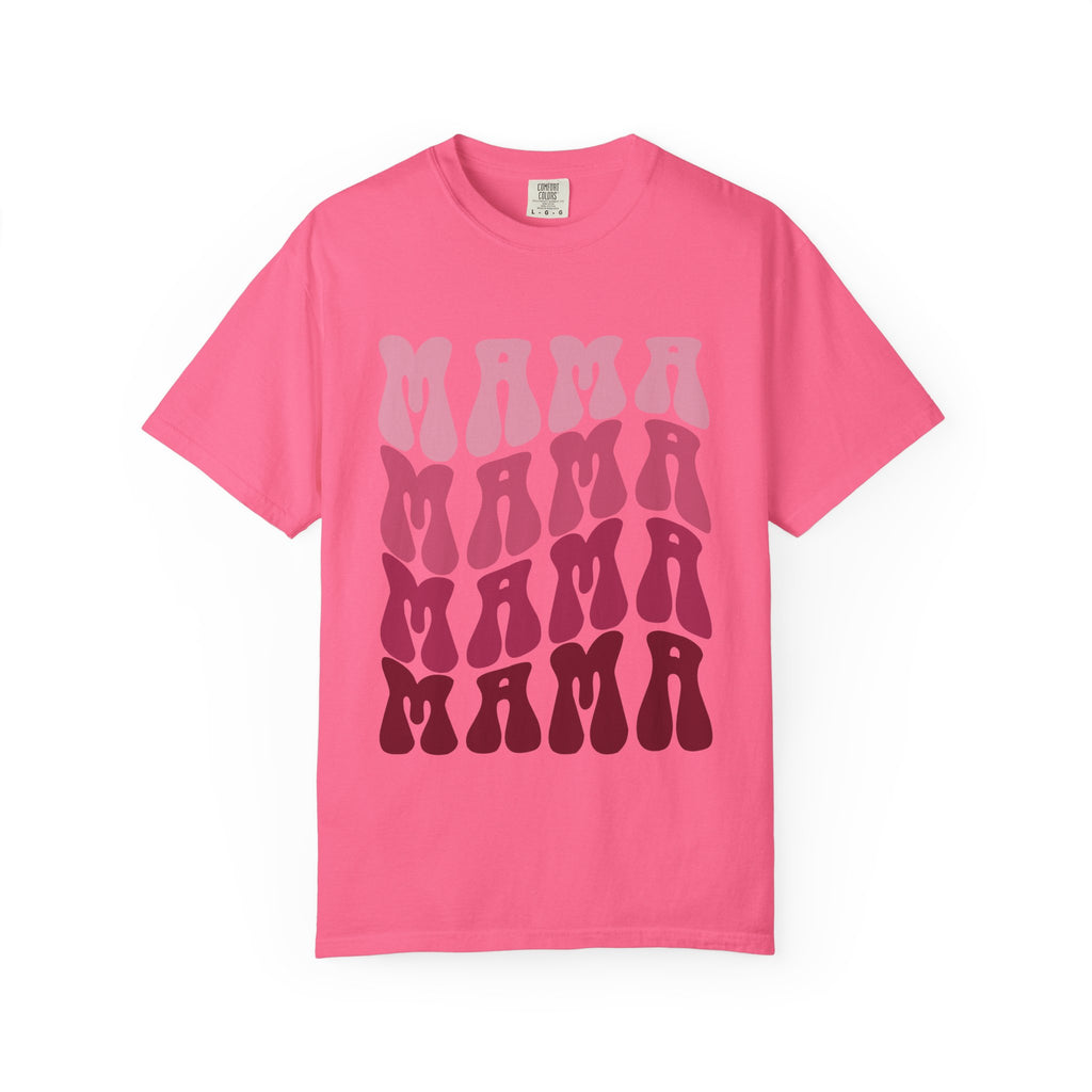 Mama Retro Stack T-Shirt — Vintage Psychedelic Mother's Day Tee
