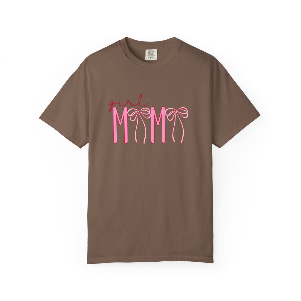 Girl Mom Tee — Pink Ribbon Script Mother's Day T-Shirt