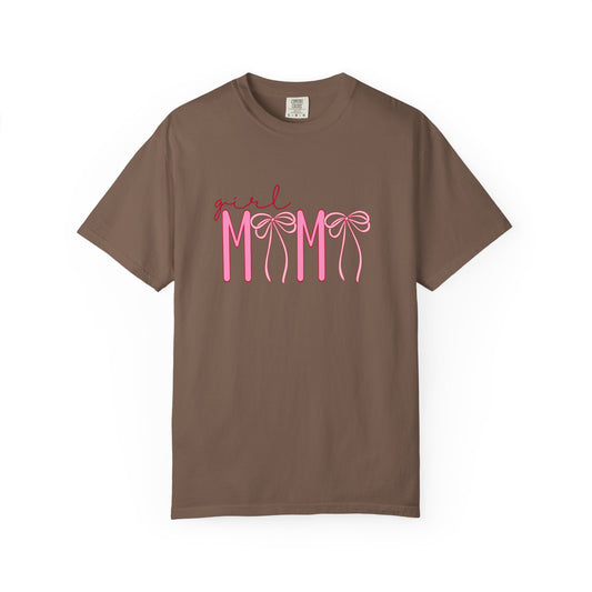 Girl Mom Tee — Pink Ribbon Script Mother's Day T-Shirt