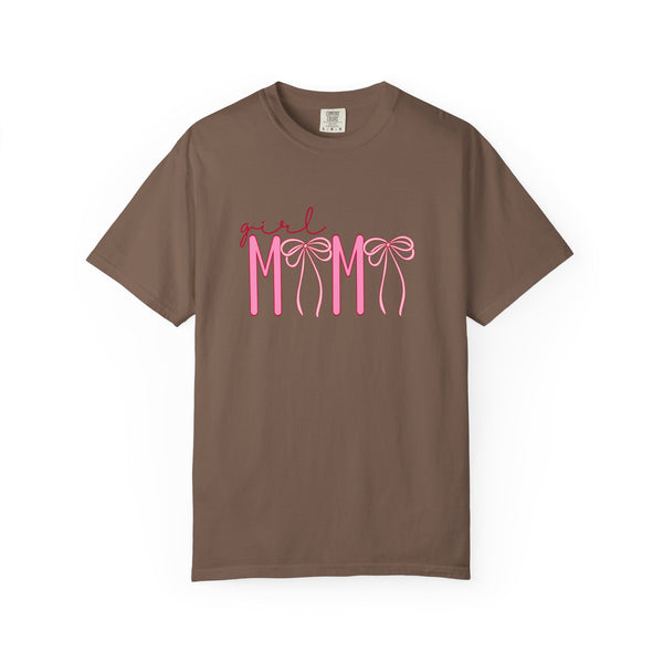 Girl Mom Tee — Pink Ribbon Script Mother's Day T-Shirt