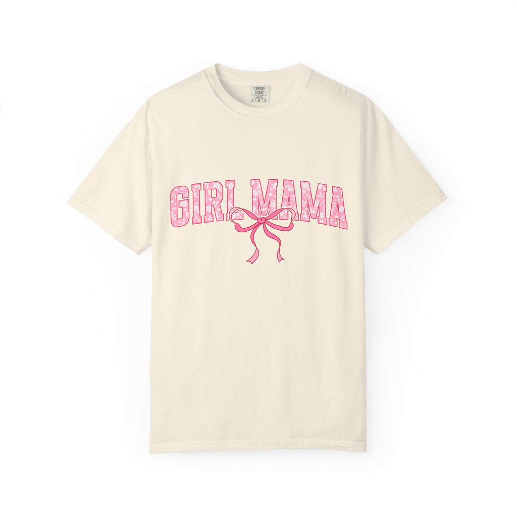 Girl Mama T-Shirt — Pink Ribbon Graphic Tee for New & Expecting Moms