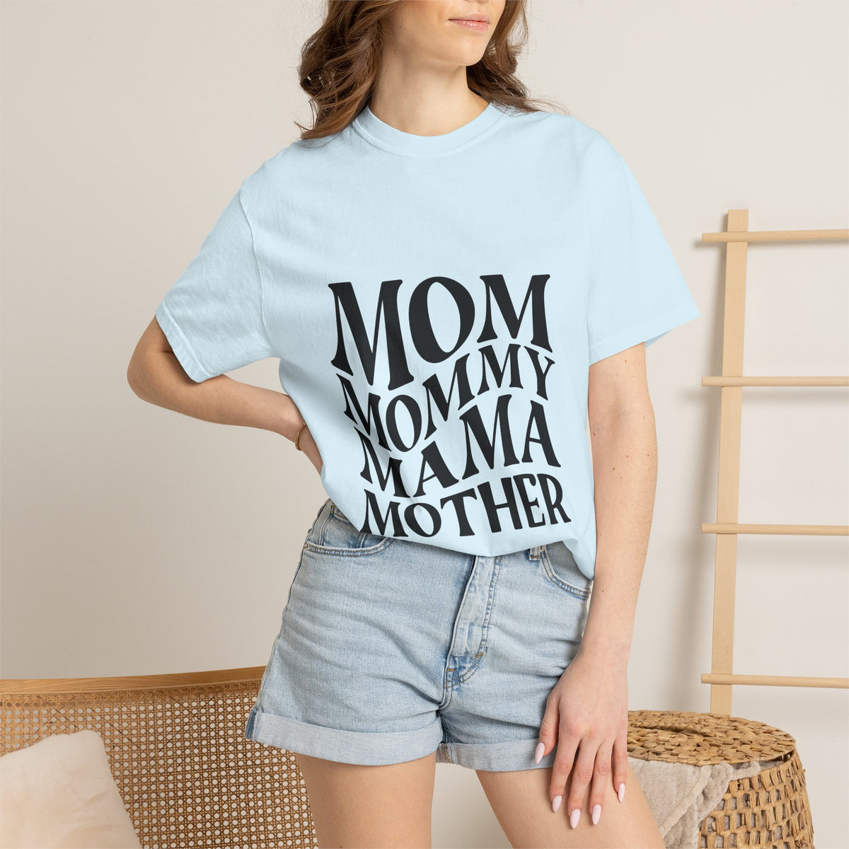 Mom Mommy Mama Mother T-Shirt — Feminine Typography Tee for Mother's Day & Everyday