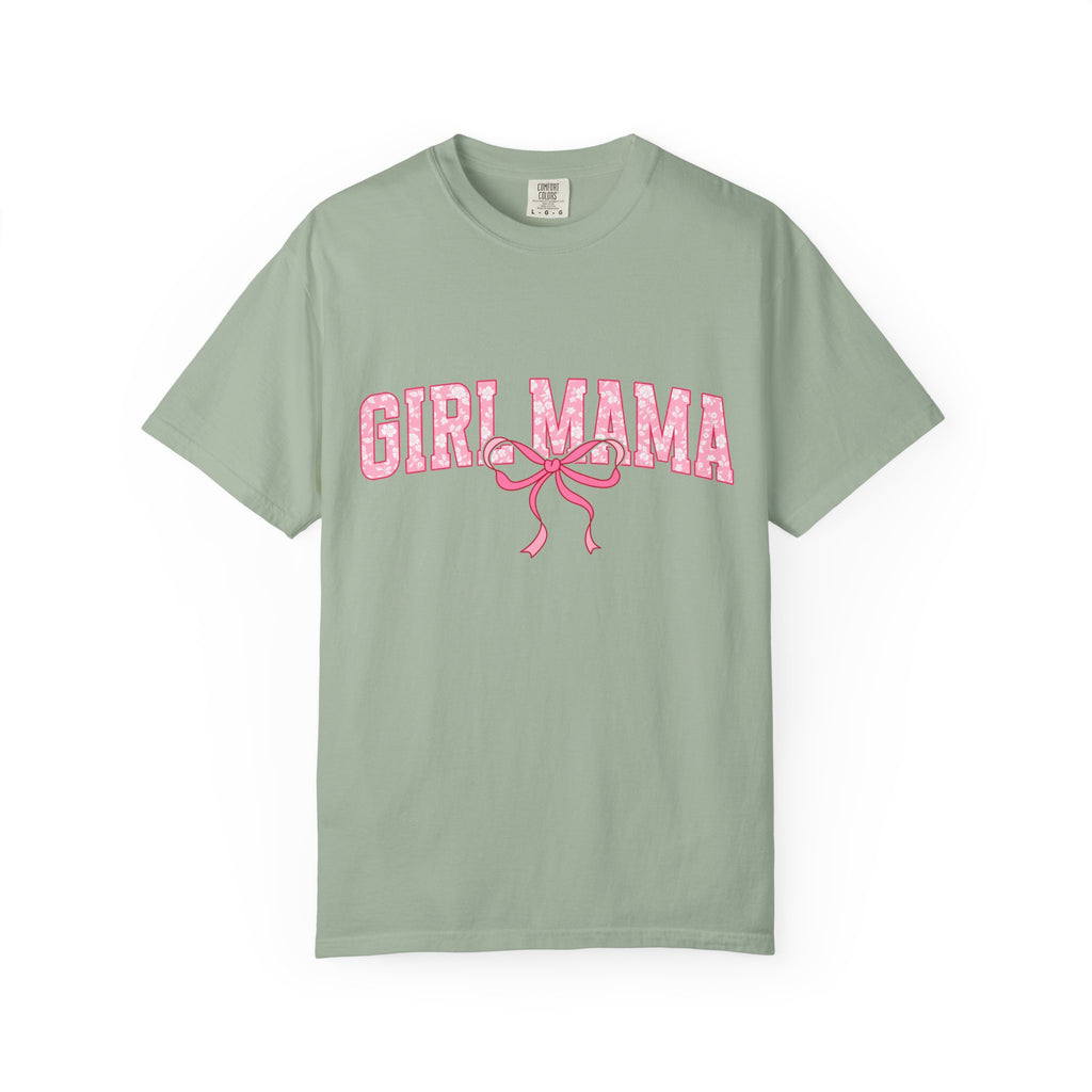 Girl Mama T-Shirt — Pink Ribbon Graphic Tee for New & Expecting Moms