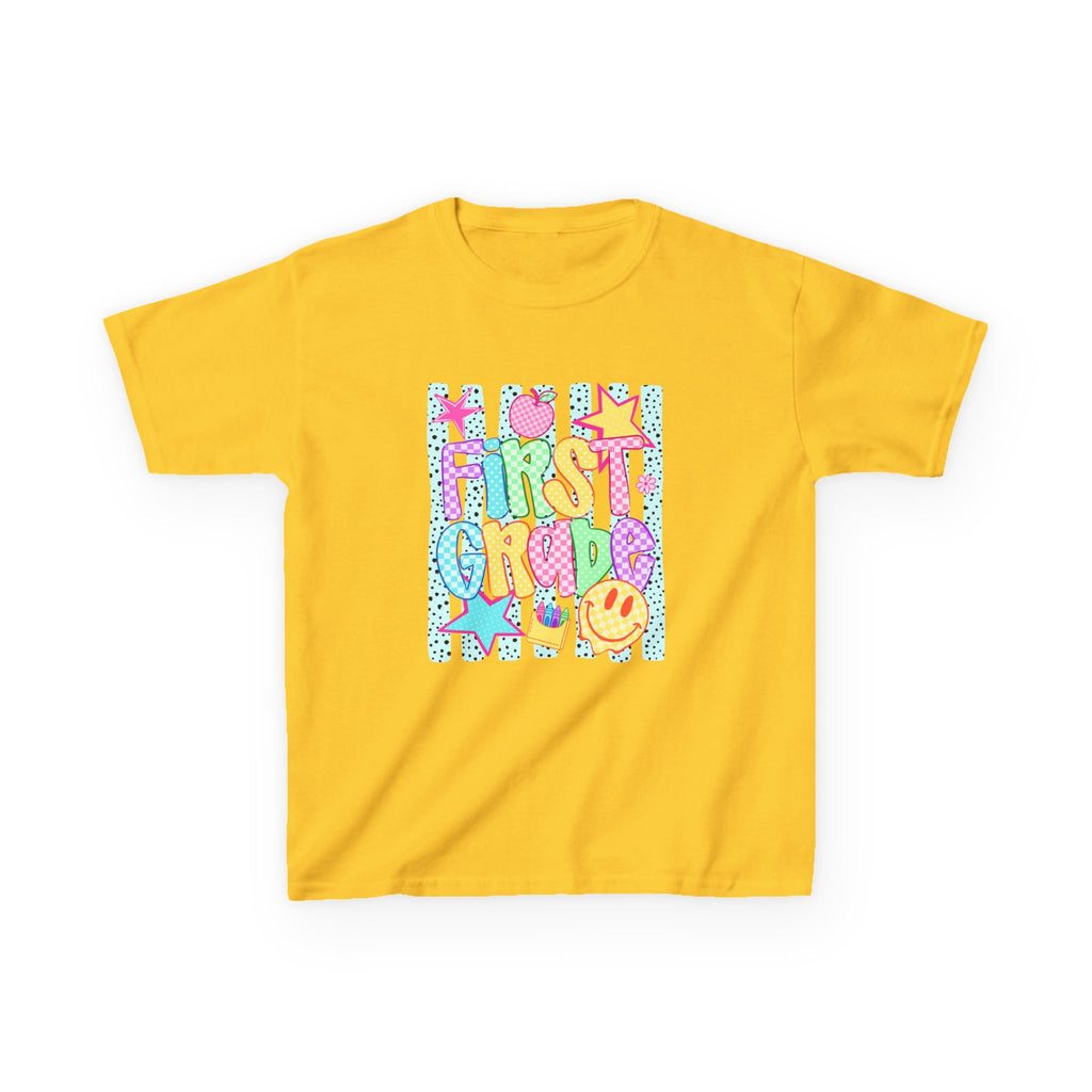 First Grade Kids T-Shirt — Colorful Back-to-School Design