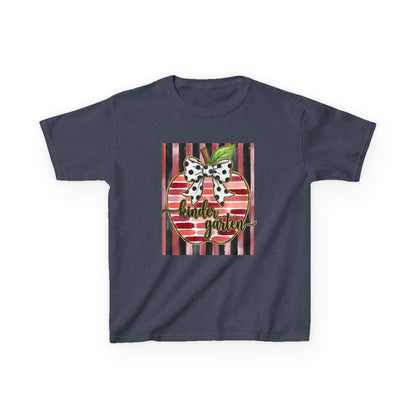 Kids Tee — "Kinder Garten" Apple Design (Back-to-School, Teacher Appreciation)