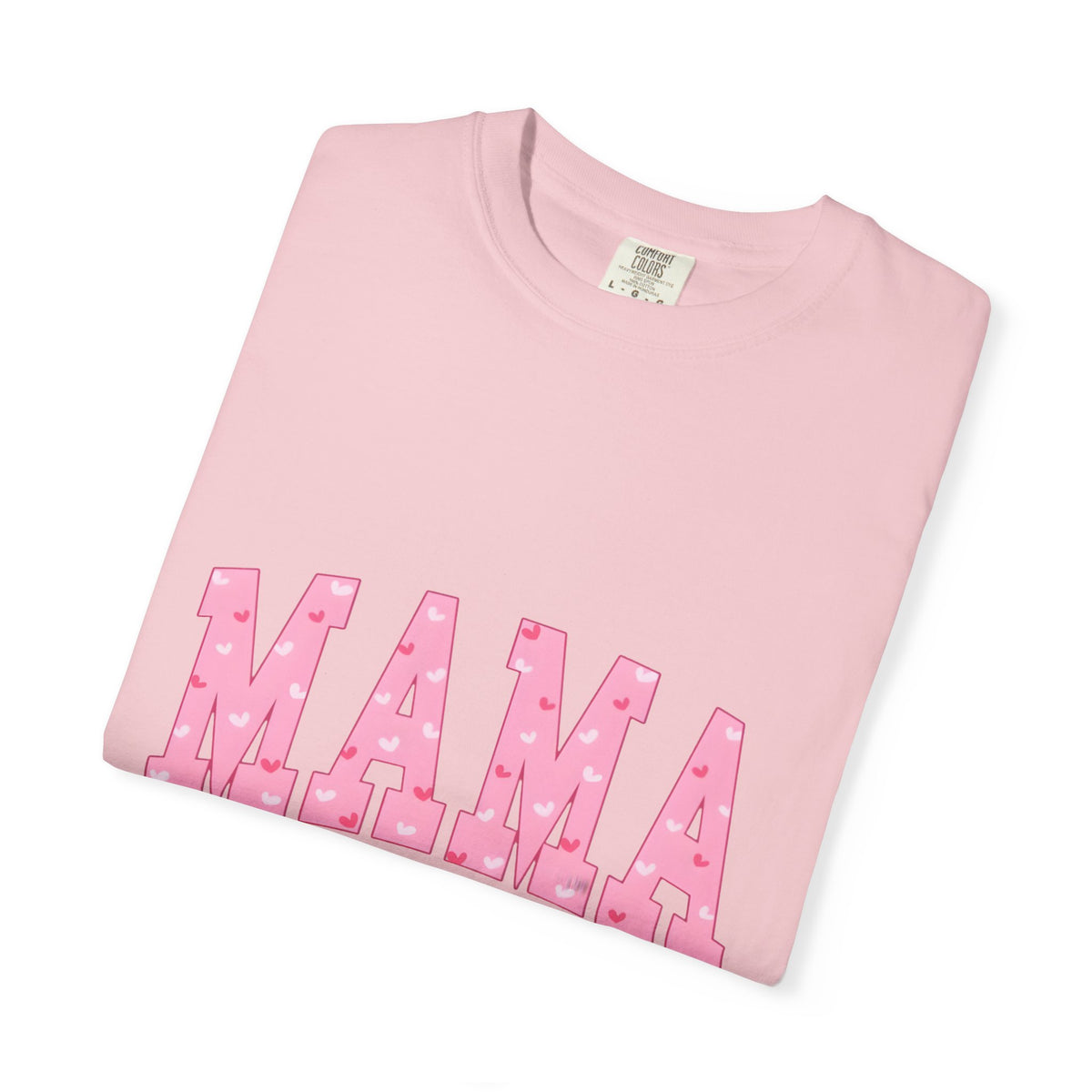 Mama Pink Polka Dot T‑Shirt — Cute Mama Tee with Bow