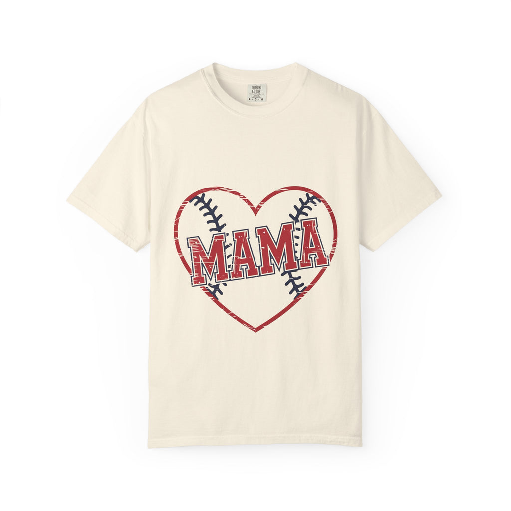 Mama Baseball Heart T-Shirt — Mom Softball Mom Tee