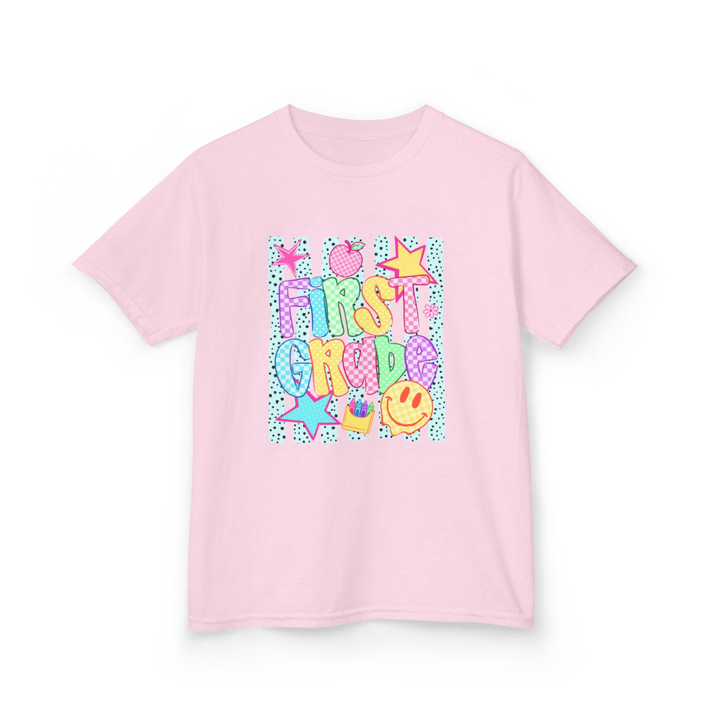 First Grade Kids T-Shirt — Colorful Back-to-School Design