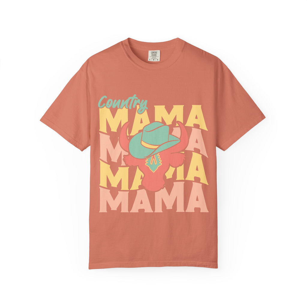 Country Mama T-Shirt — Retro Cowboy Hat Graphic Tee for Moms