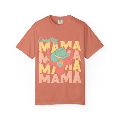 Country Mama T-Shirt — Retro Cowboy Hat Graphic Tee for Moms