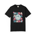 Mama Smiley Graphic T-Shirt — Retro Pink & Blue Mother’s Day Tee