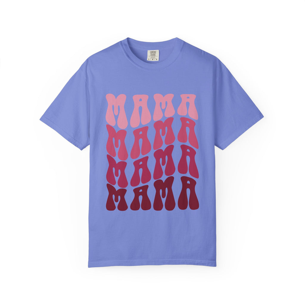 Mama Retro Stack T-Shirt — Vintage Psychedelic Mother's Day Tee